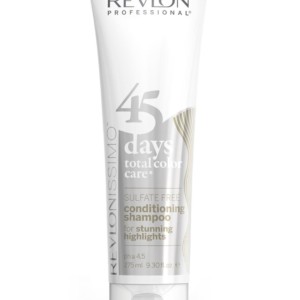 Shampooing protecteur et prolongateur de couleur pendant 45 jours.